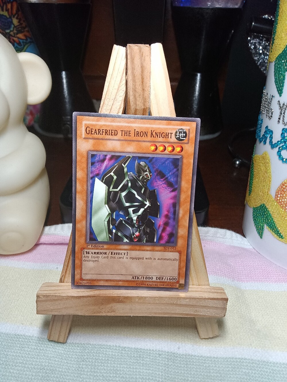 Gearfried The Iron Knight SDJ-012 1st Edition Yu-Gi-Oh 1996 Edition